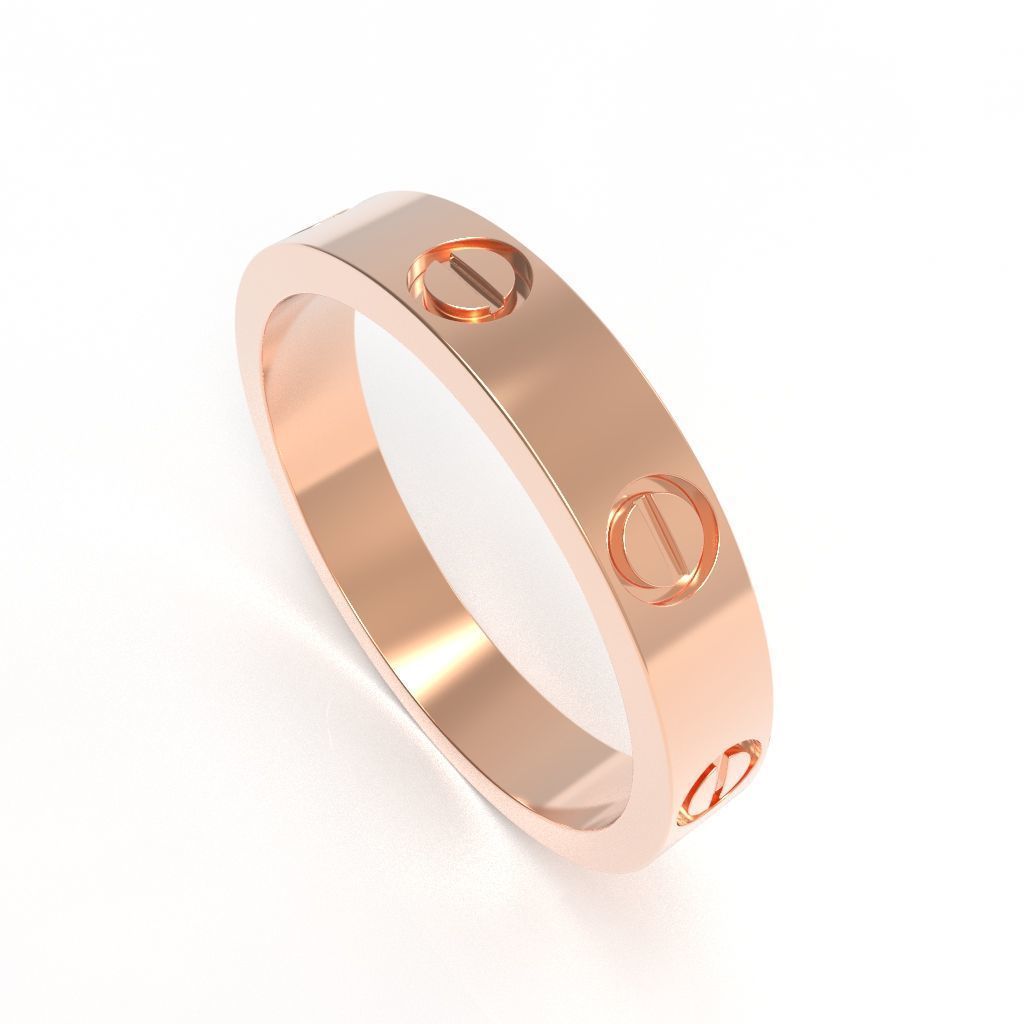 Screw Ring Set 4 Variations Size 62 3D print model_10