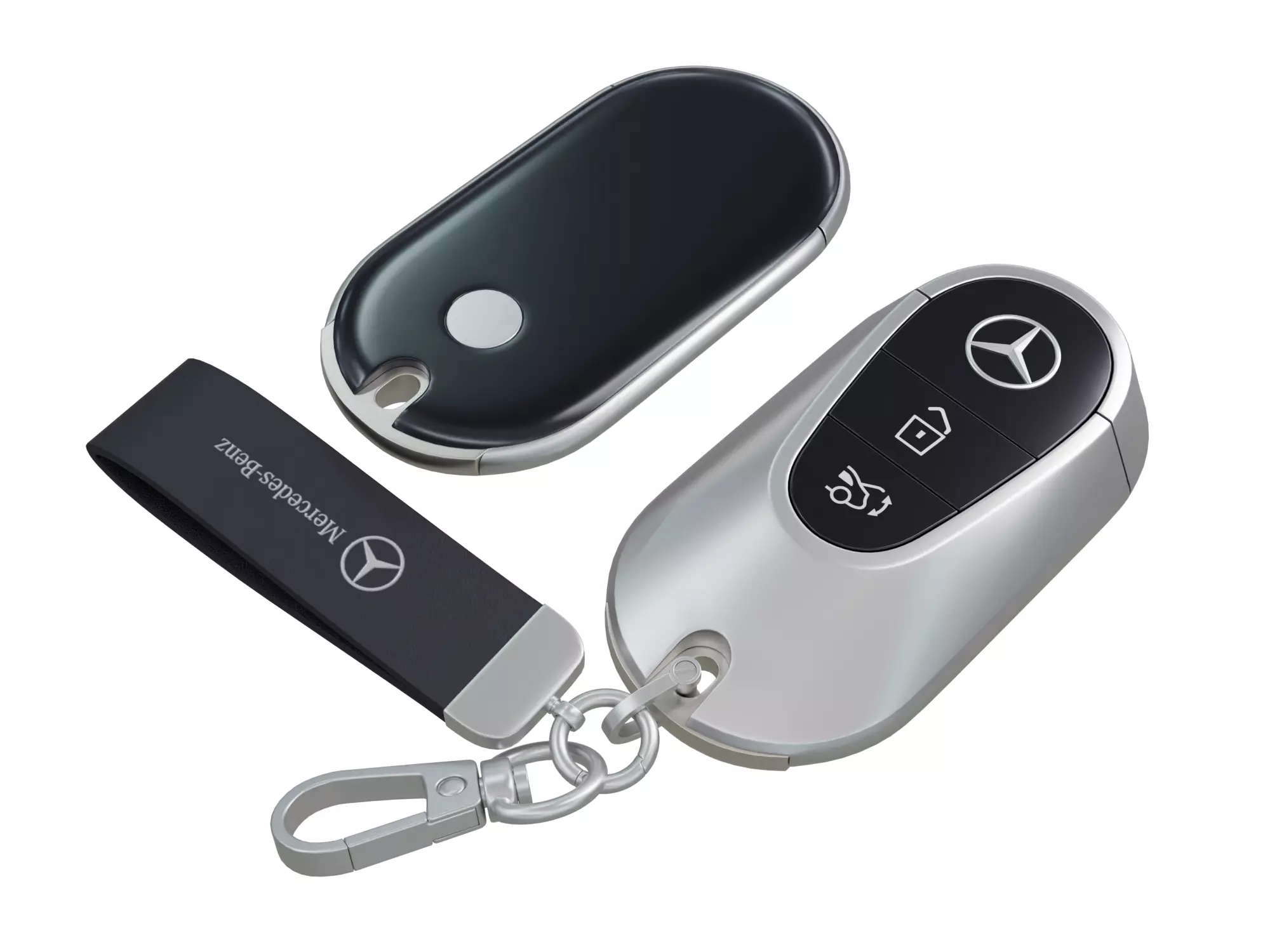 Car key Mercedes Low-poly 3D model