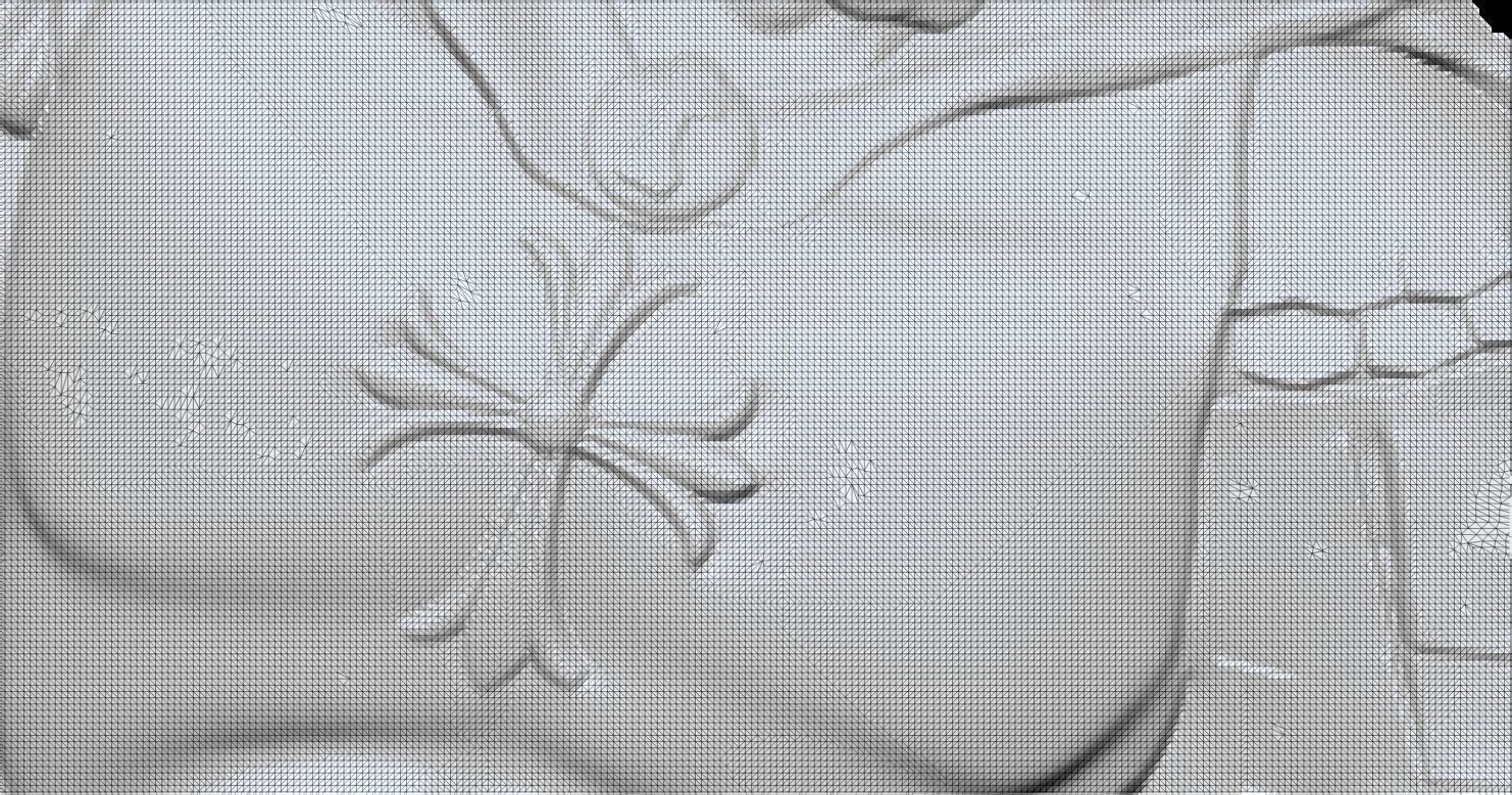 Archangel Michael Bas-Relief 2 3D print model 3D print model_8