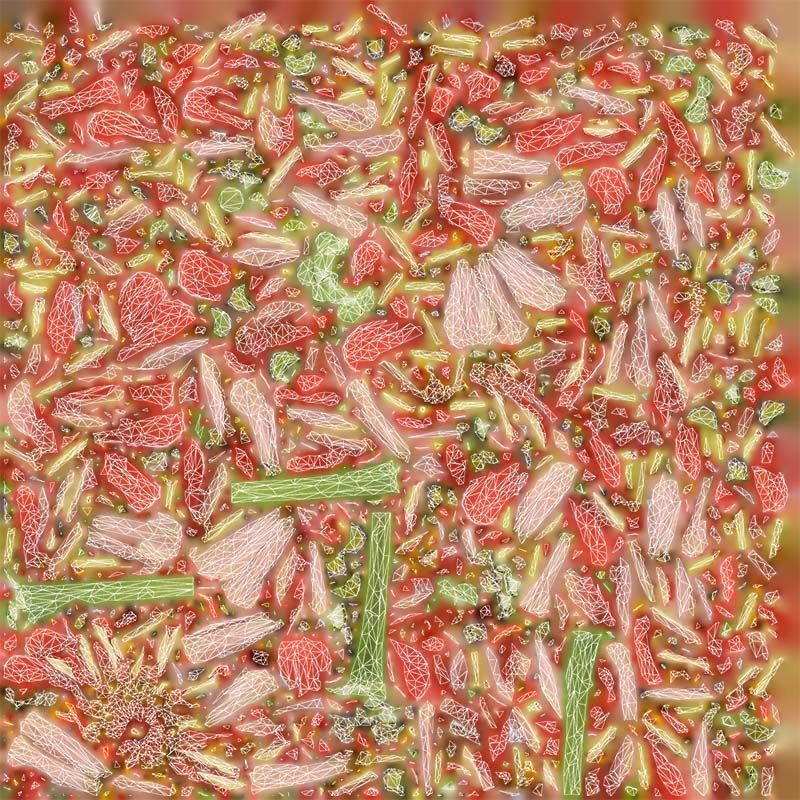 Elegant Zinnia Red Low-poly 3D model_14