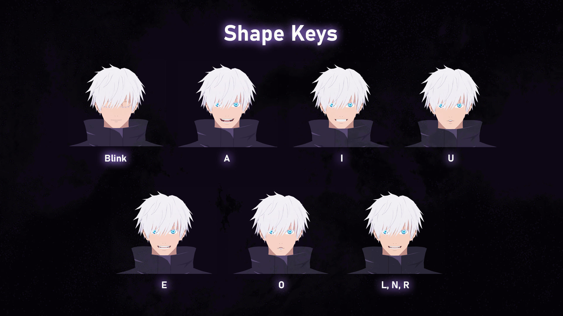 Gojo Satoru - Jujutsu Kaisen 3D Model Low-poly 3D model_10