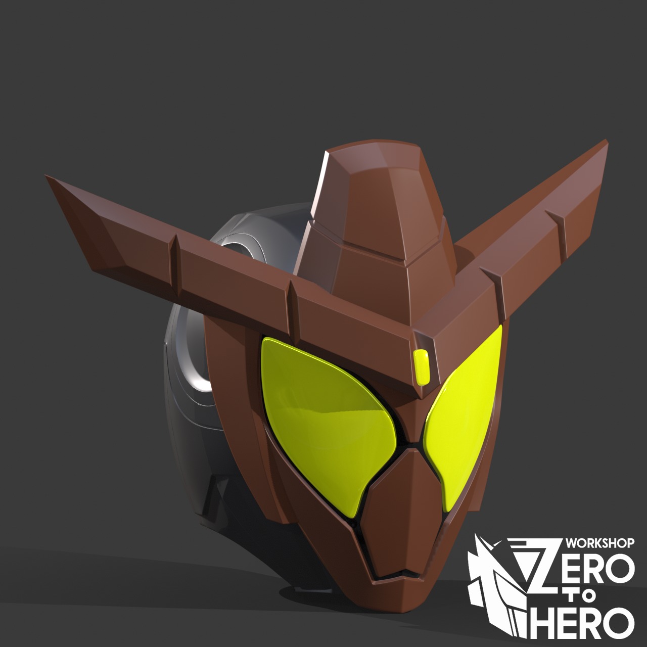 Kaman Rider Gavv Chocodan Form Helmet 3D print model_3