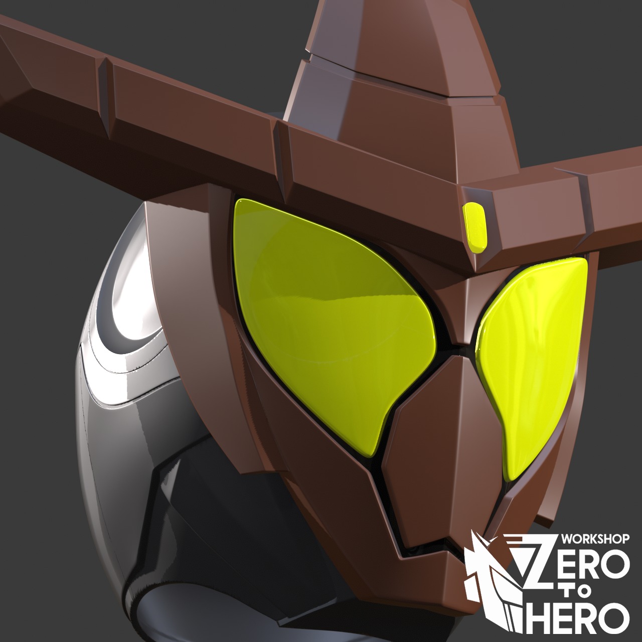 Kaman Rider Gavv Chocodan Form Helmet 3D print model_5