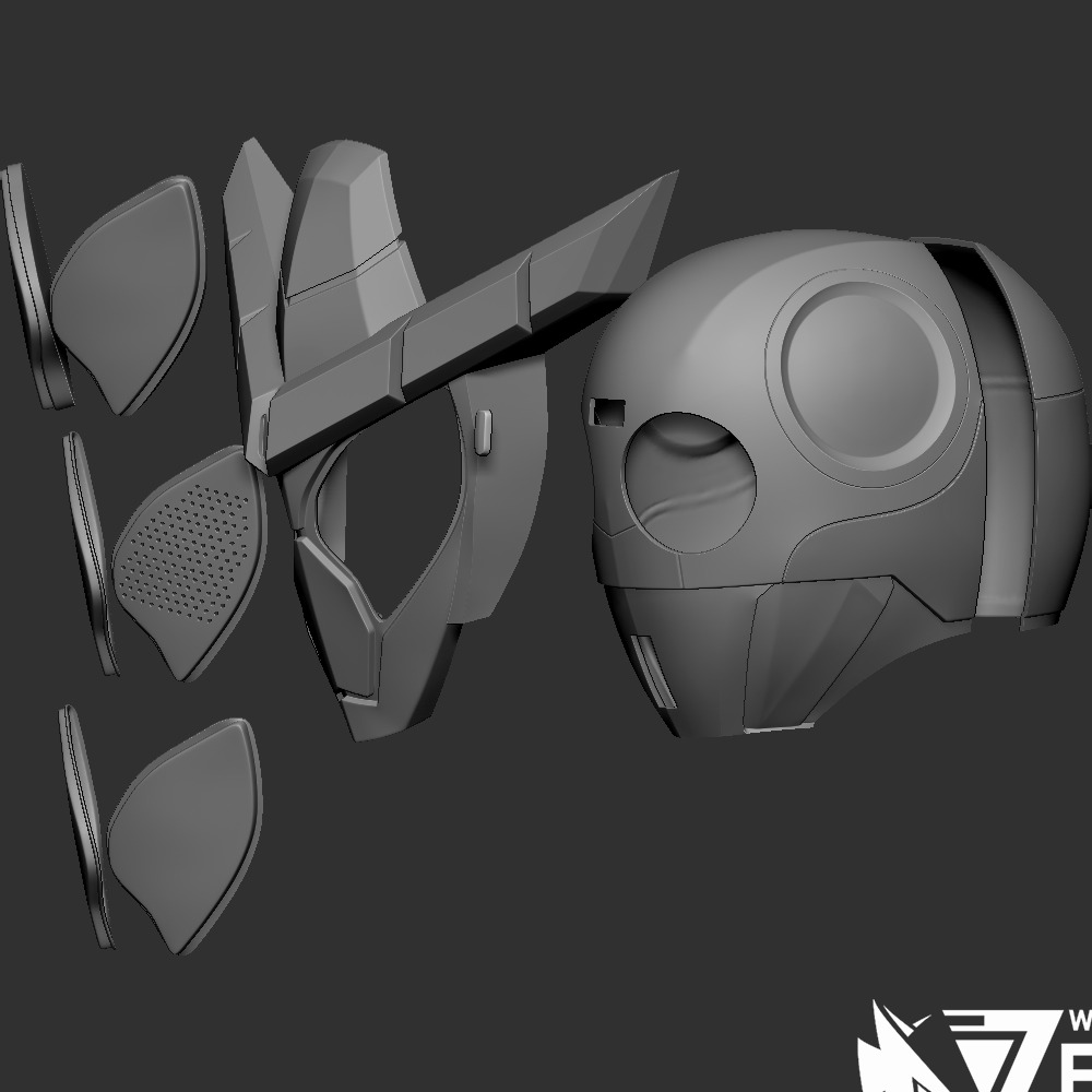 Kaman Rider Gavv Chocodan Form Helmet 3D print model_6