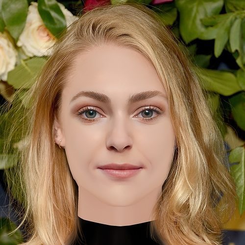 AnnaSophia Robb Head - No Hair - Low poly head for game  Low-poly 3D model