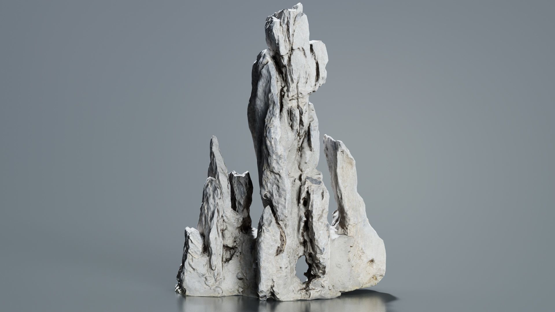 Pointy Rock 3 Low-poly 3D model_8