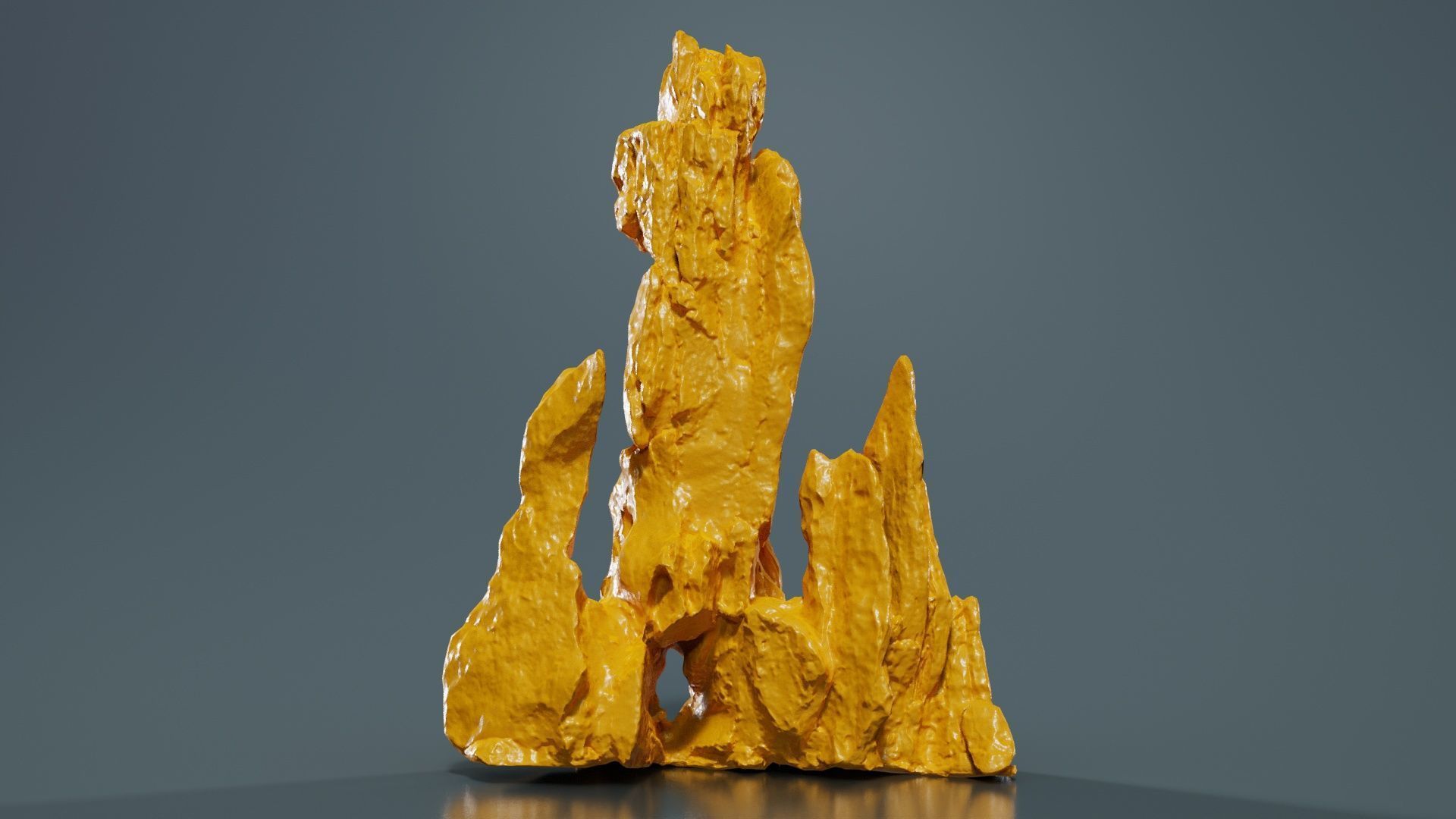 Pointy Rock 3 Low-poly 3D model_12