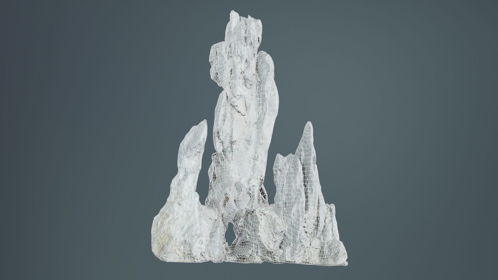 Pointy Rock 3 Low-poly 3D model_9