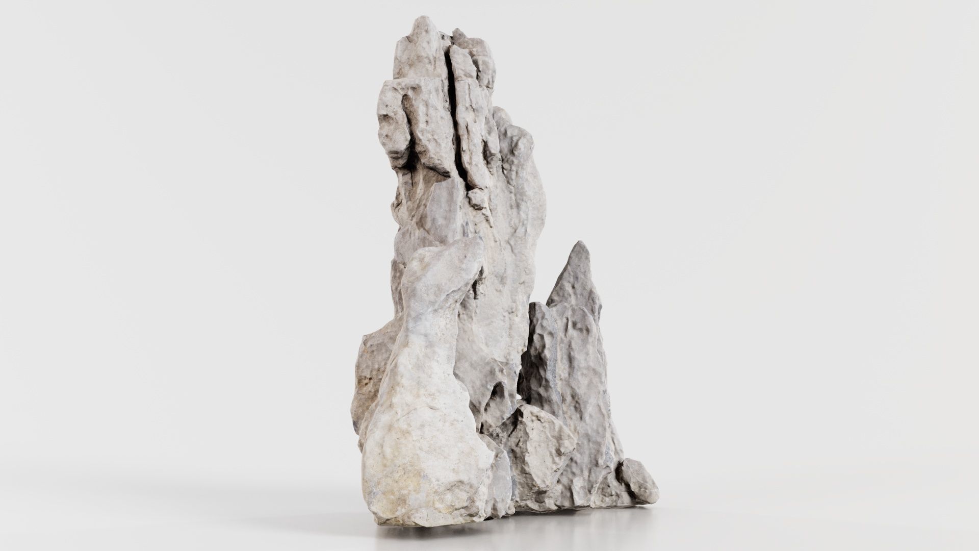 Pointy Rock 3 Low-poly 3D model_7