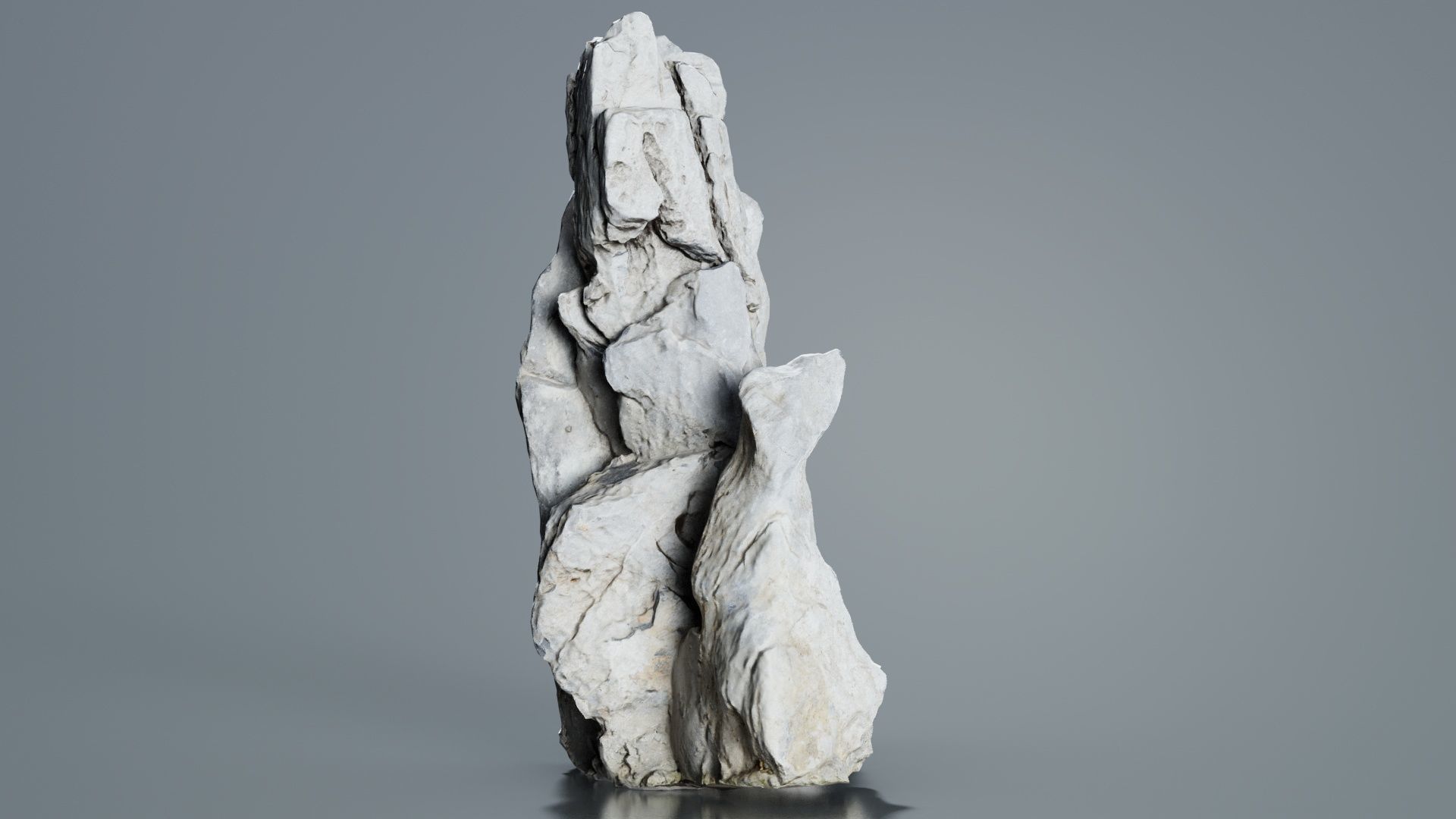 Pointy Rock 3 Low-poly 3D model_5