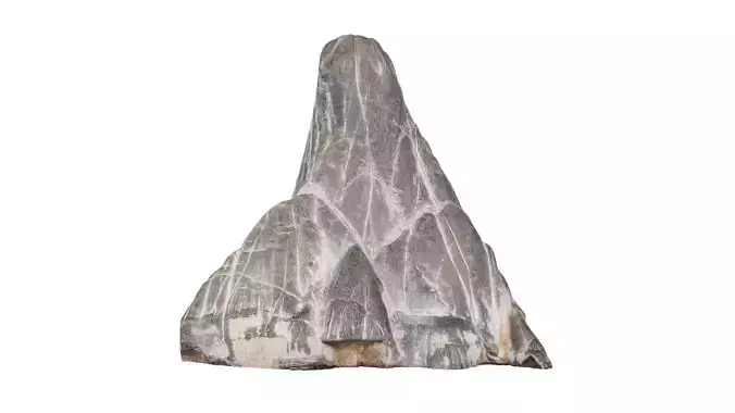 Suiseki Rock 01 Low-poly 3D model