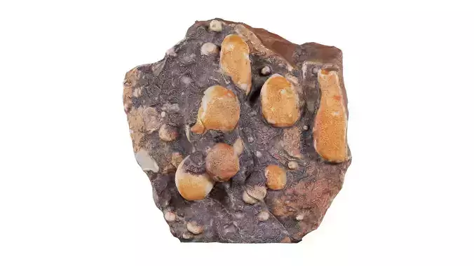 Suiseki Rock 02 Low-poly 3D model