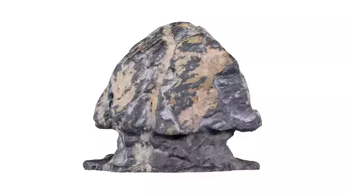Suiseki Rock 03 Low-poly 3D model