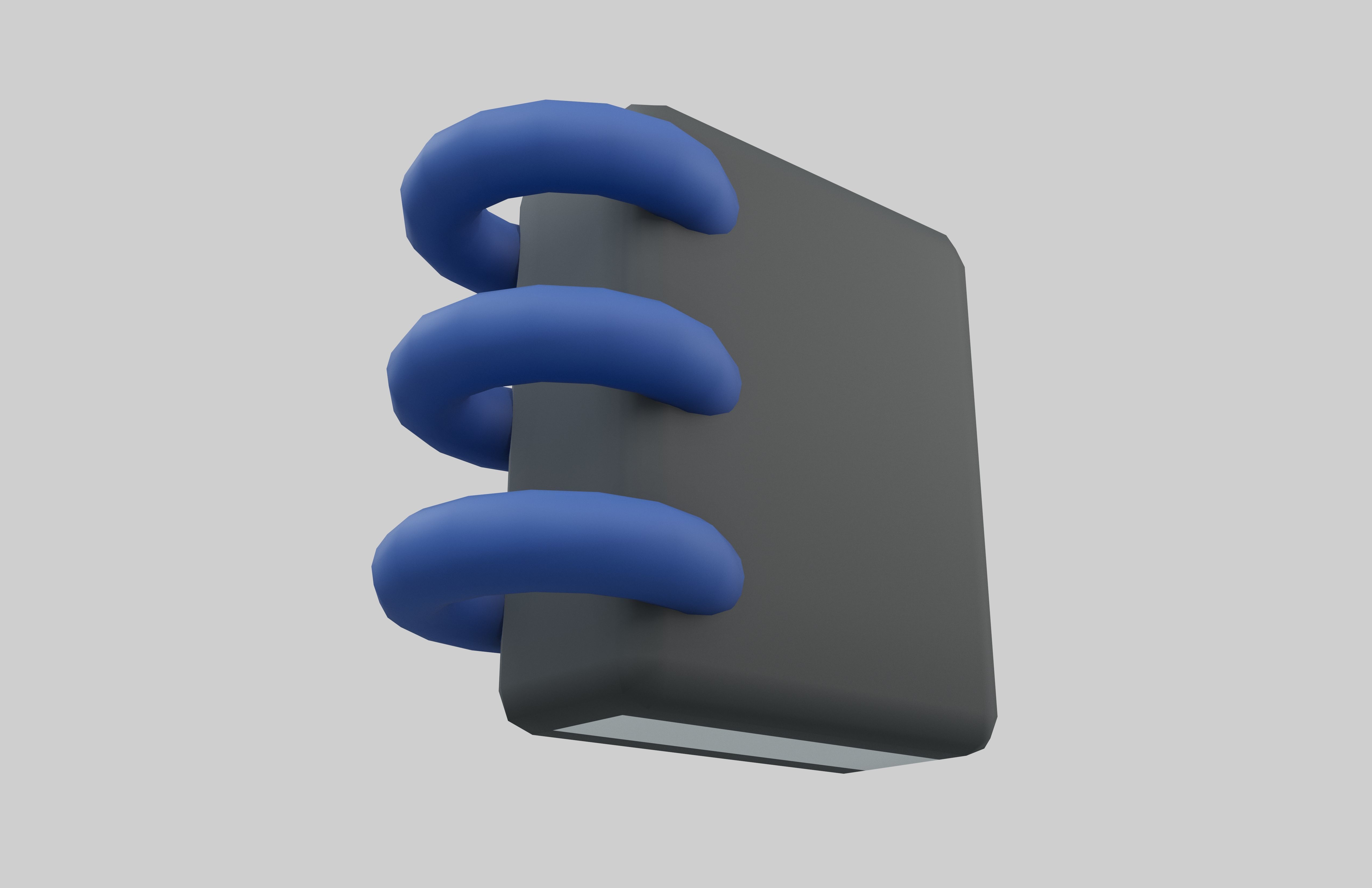 Notebook Icon v1 003 Low-poly 3D model_3