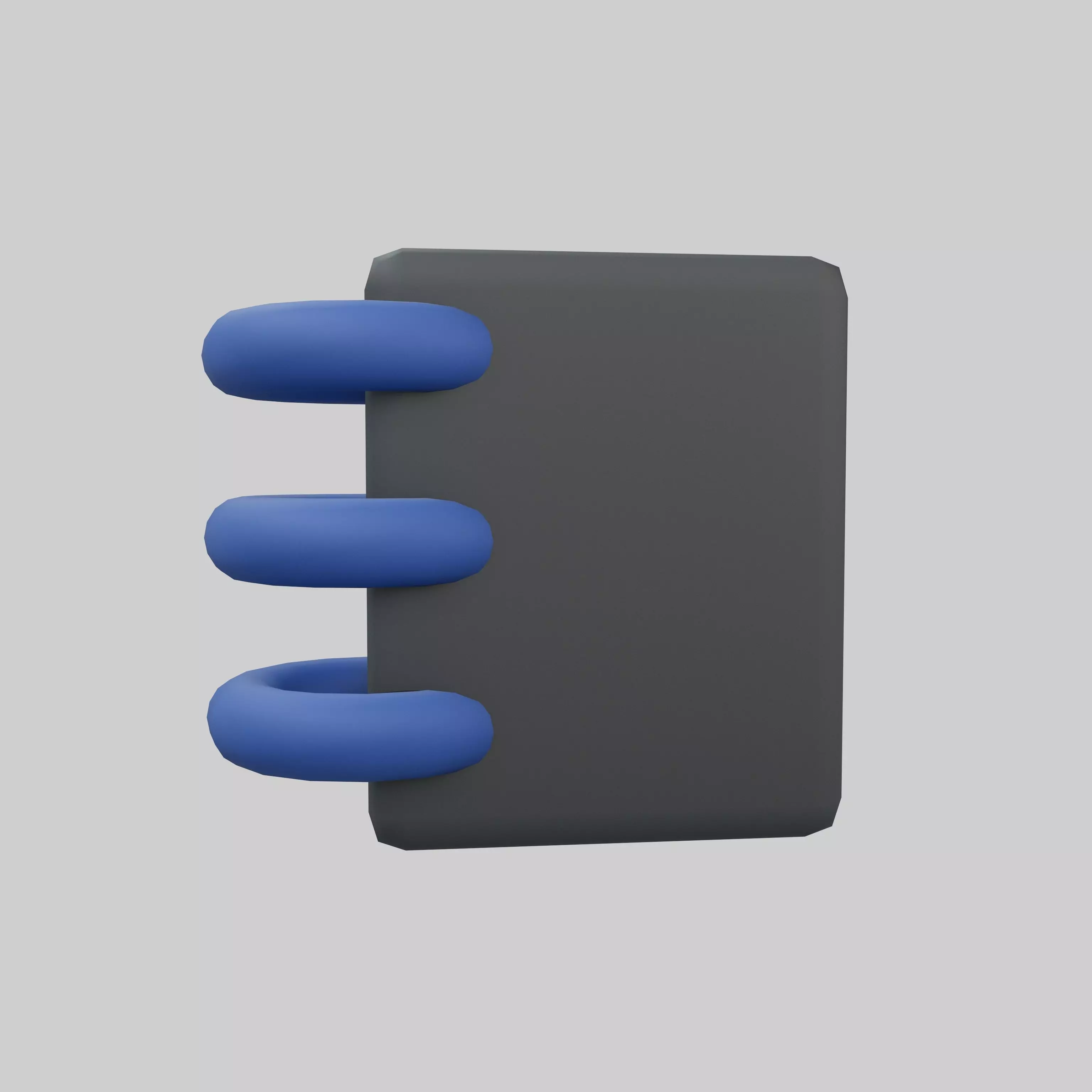 Notebook Icon v1 003 Low-poly 3D model_0