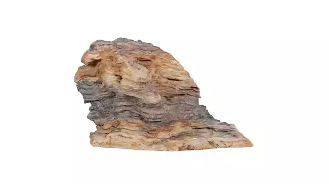 Suiseki Rock 16 Low-poly 3D model