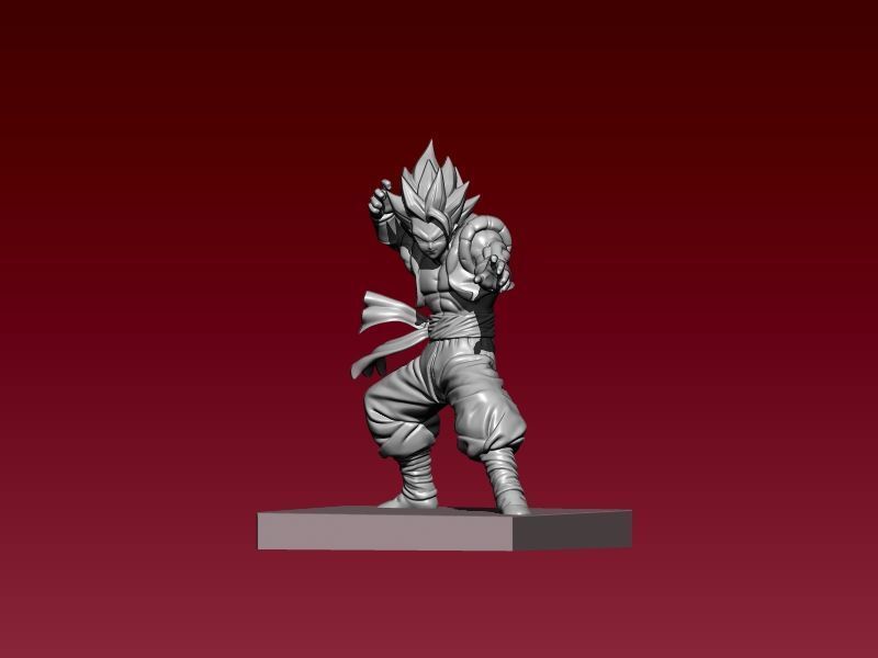 Gogeta fanart- dragon ball - Statue - 3D print 3D print model_1