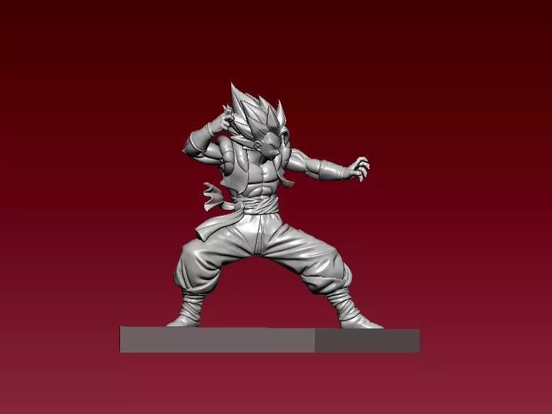 Gogeta fanart- dragon ball - Statue - 3D print 3D print model_0