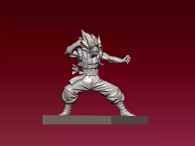 Gogeta fanart- dragon ball - Statue - 3D print