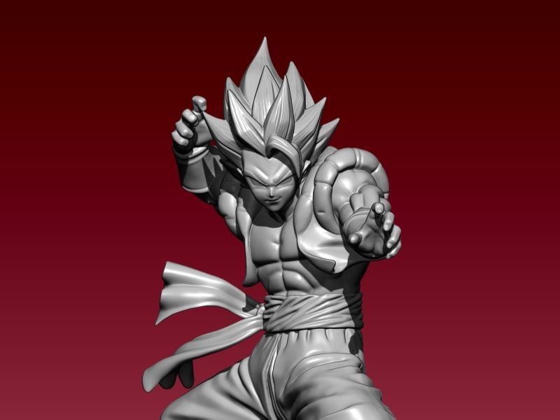 Gogeta fanart- dragon ball - Statue - 3D print 3D print model_2