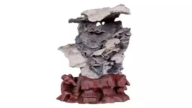 Suiseki Rock 19 Low-poly 3D model