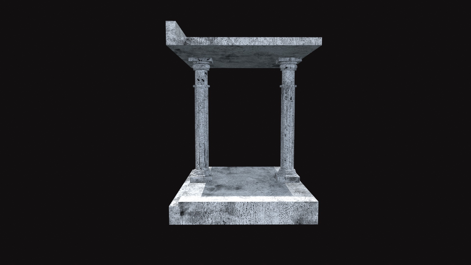 Lighthouse of Alexandria Gate V01 Low-poly 3D model_4