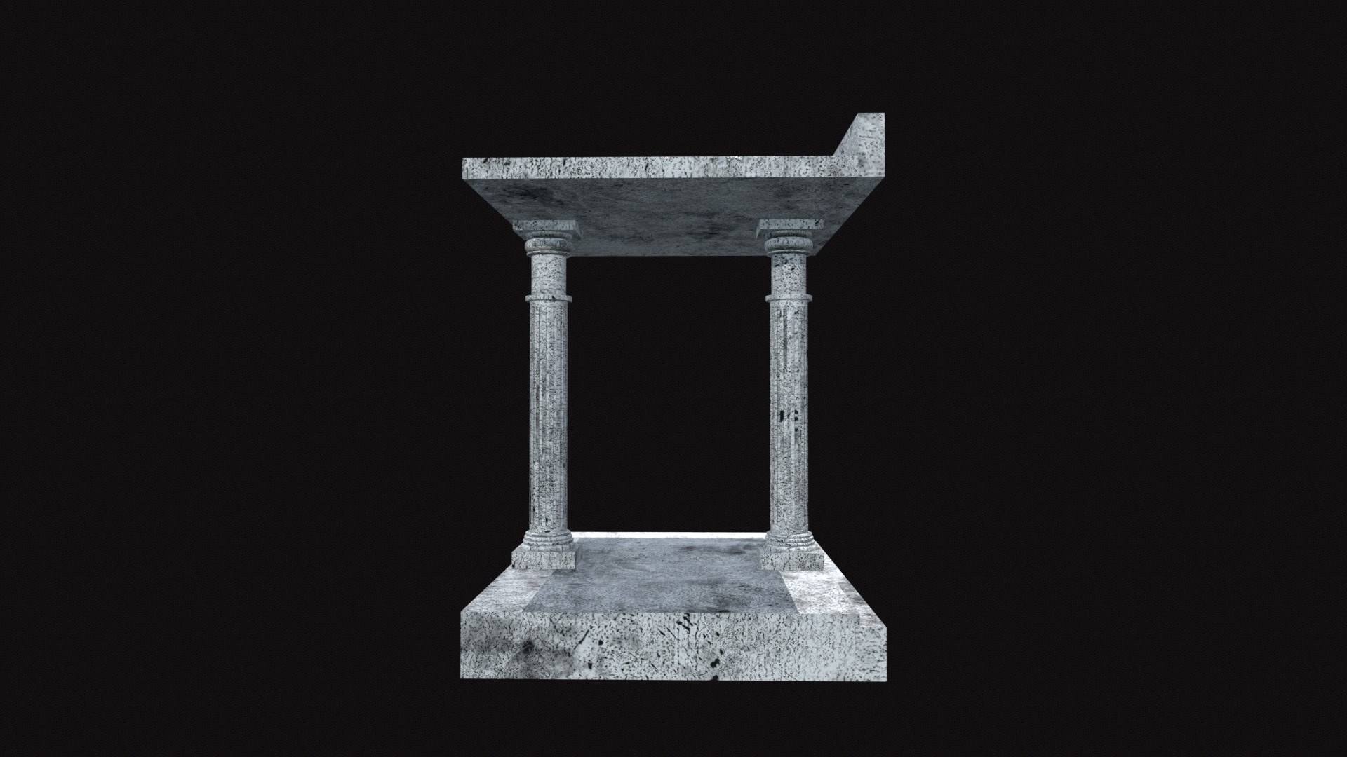 Lighthouse of Alexandria Gate V01 Low-poly 3D model_3