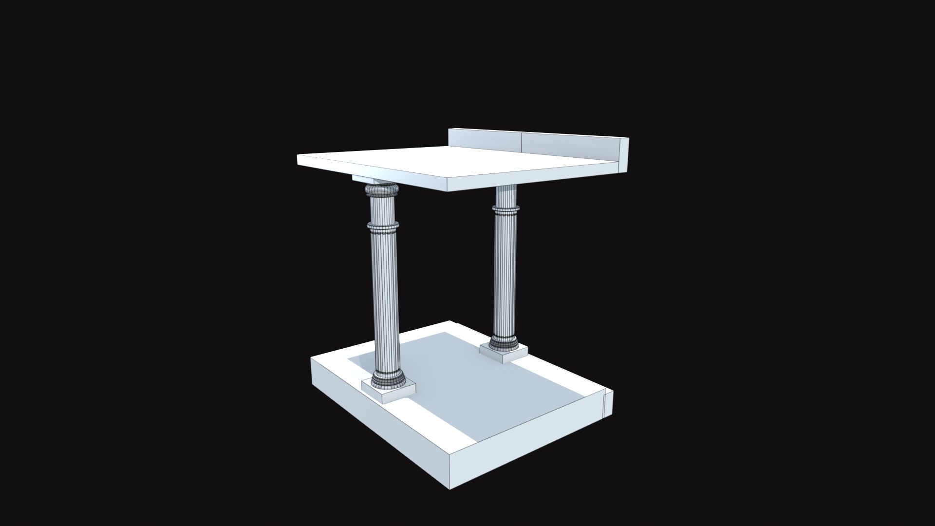 Lighthouse of Alexandria Gate V01 Low-poly 3D model_6