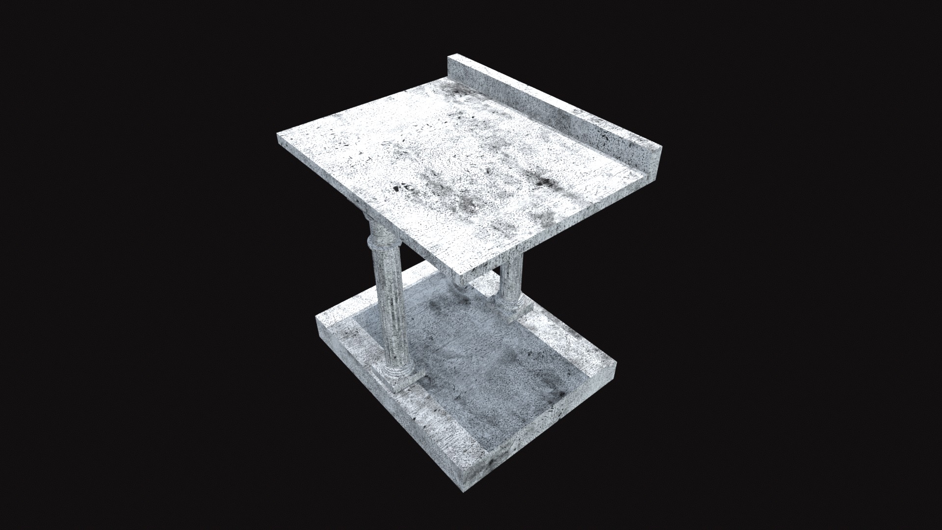 Lighthouse of Alexandria Gate V01 Low-poly 3D model_2