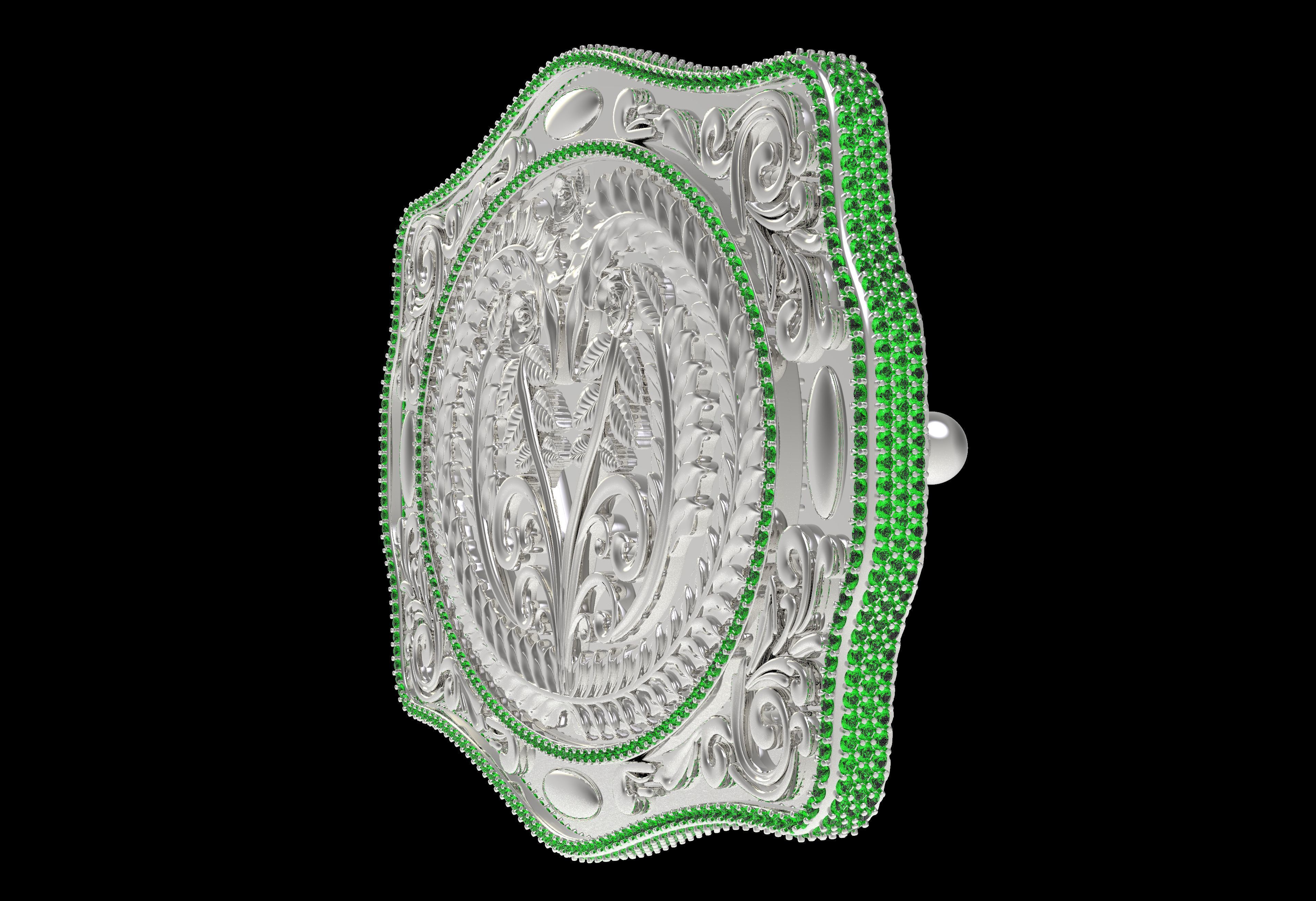 MYADDICTION Cowboy Belt Buckle 3D print model_13