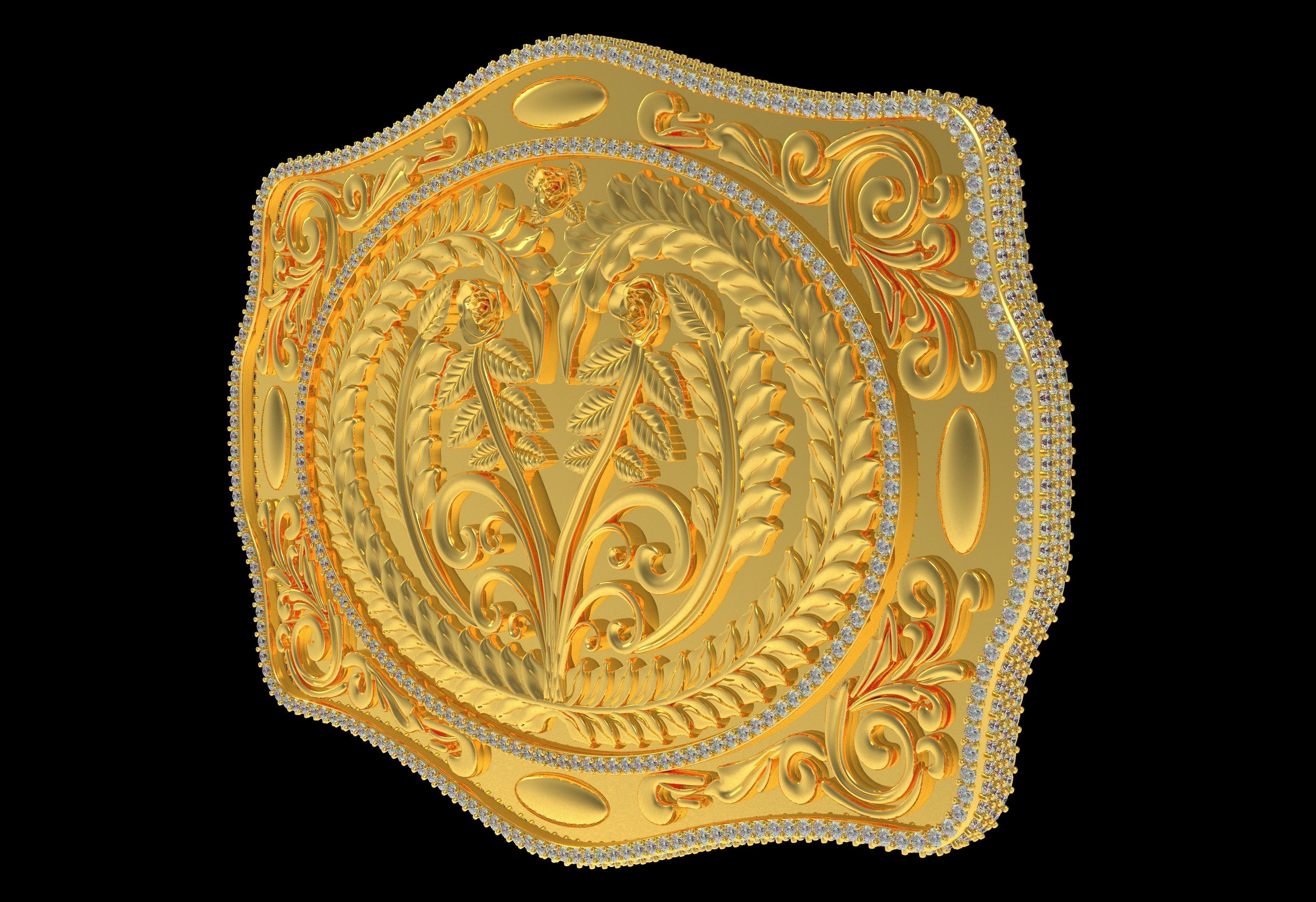 MYADDICTION Cowboy Belt Buckle 3D print model_1