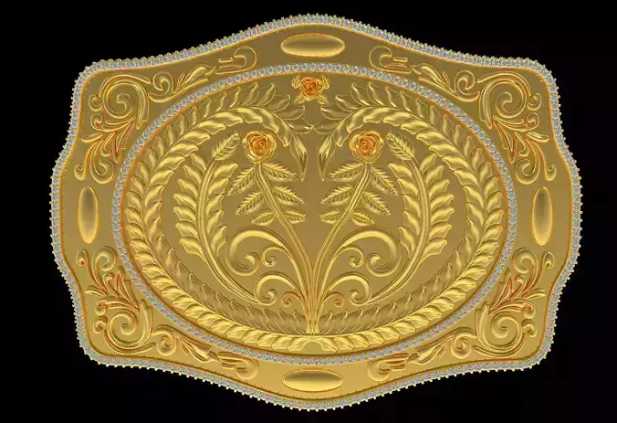MYADDICTION Cowboy Belt Buckle 3D print model