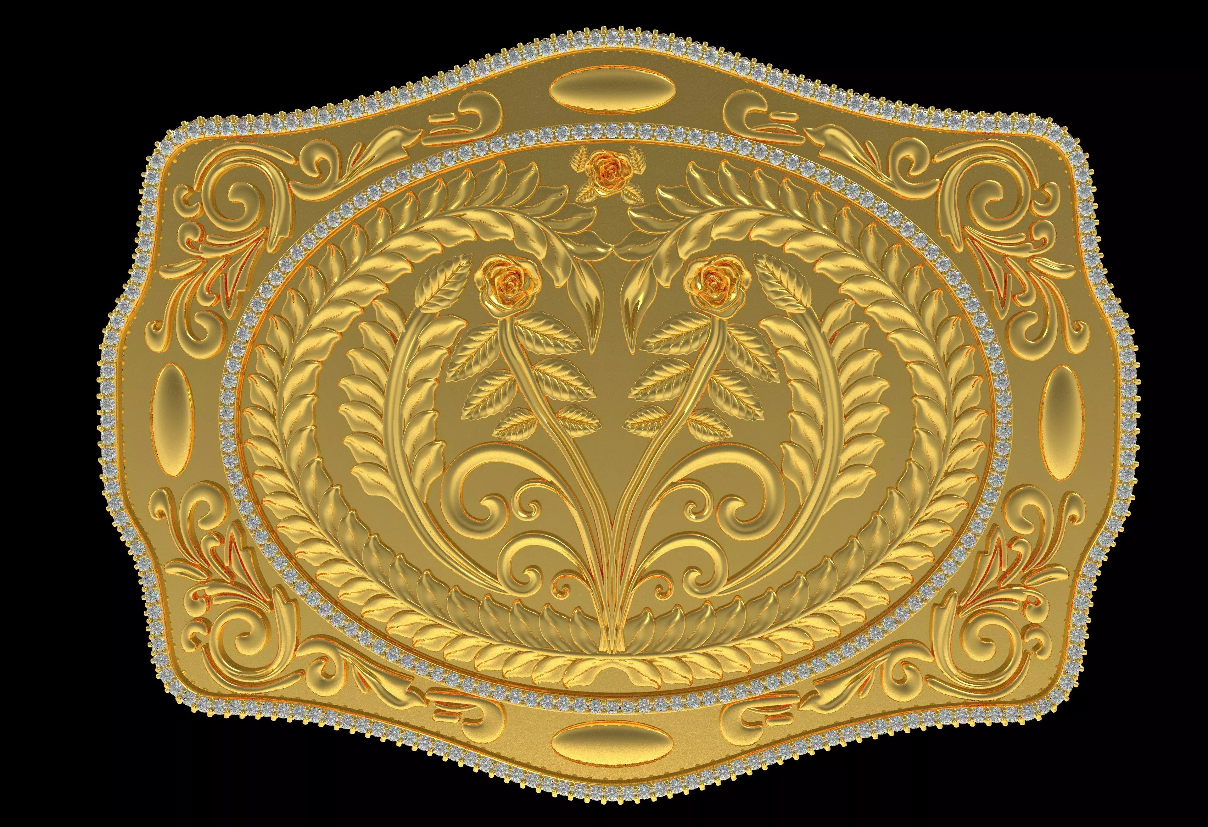 MYADDICTION Cowboy Belt Buckle 3D print model_0