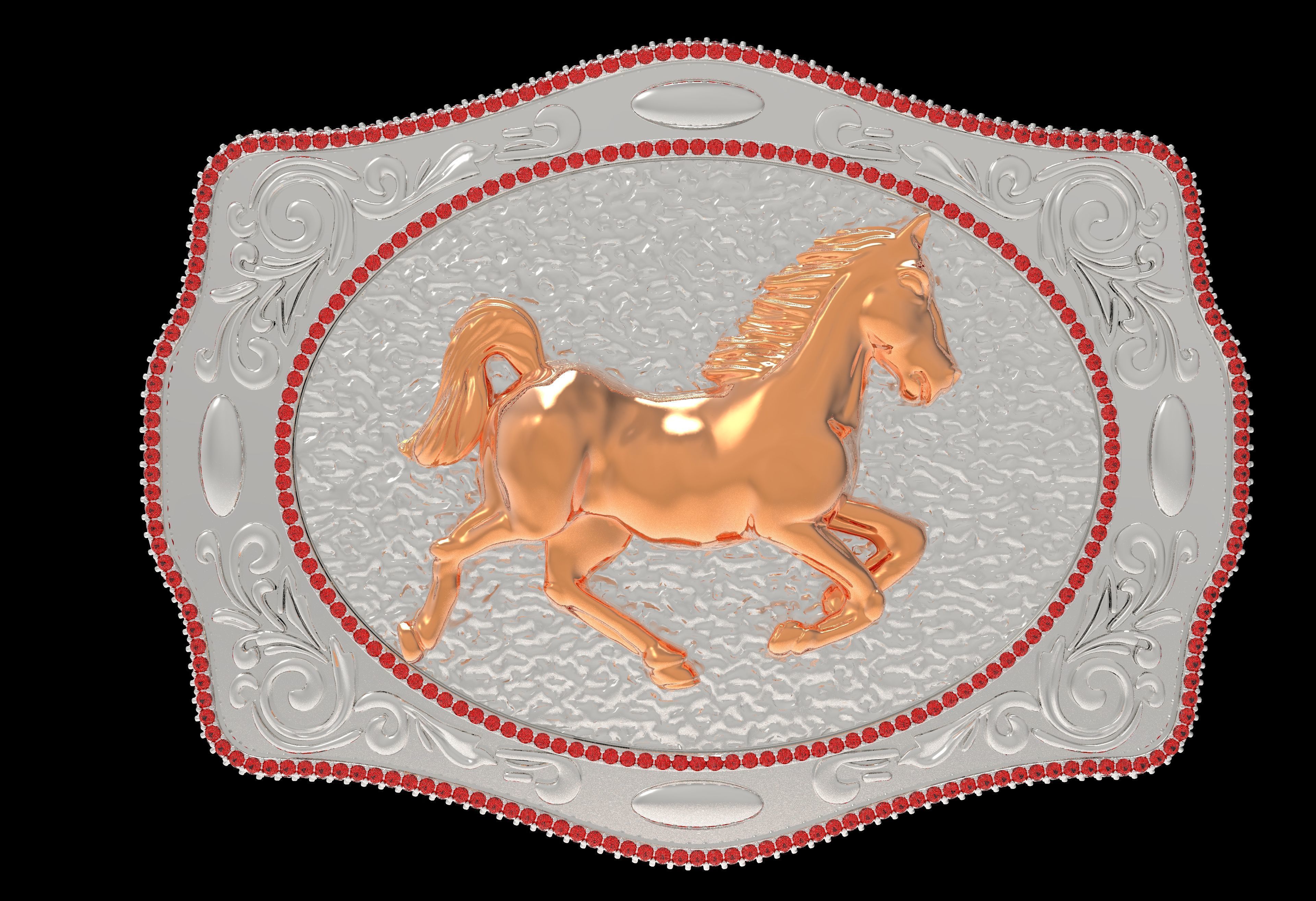 MYADDICTION House Cowboy Belt Buckle 3D print model_10