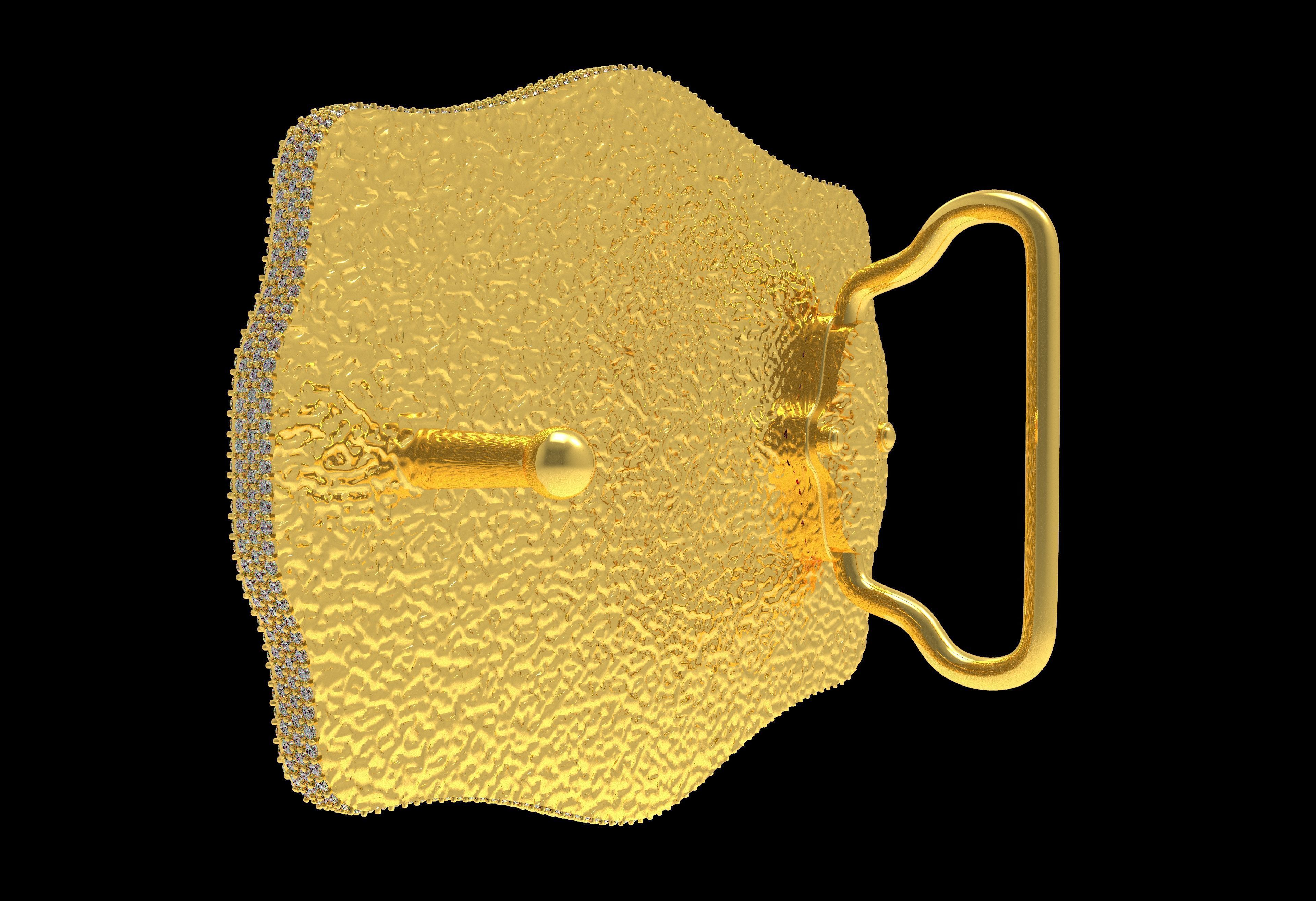 MYADDICTION House Cowboy Belt Buckle 3D print model_3