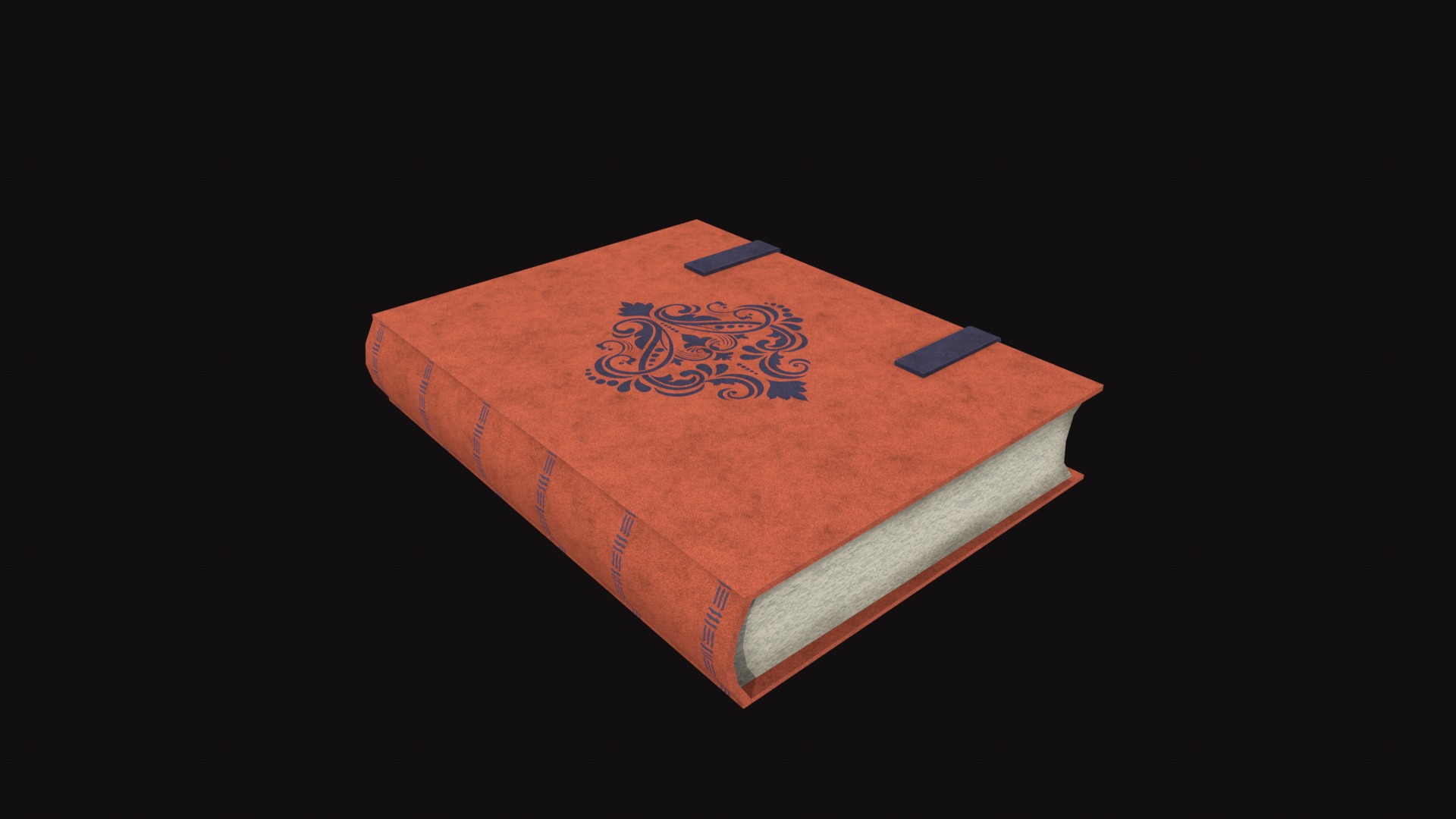 Medieval Book V07 Low-poly 3D model_2