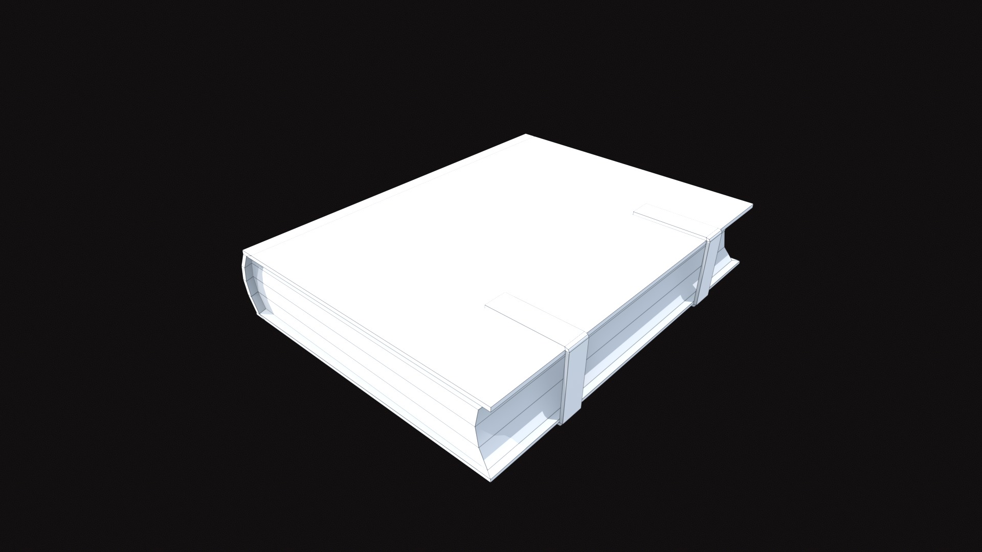 Medieval Book V07 Low-poly 3D model_9