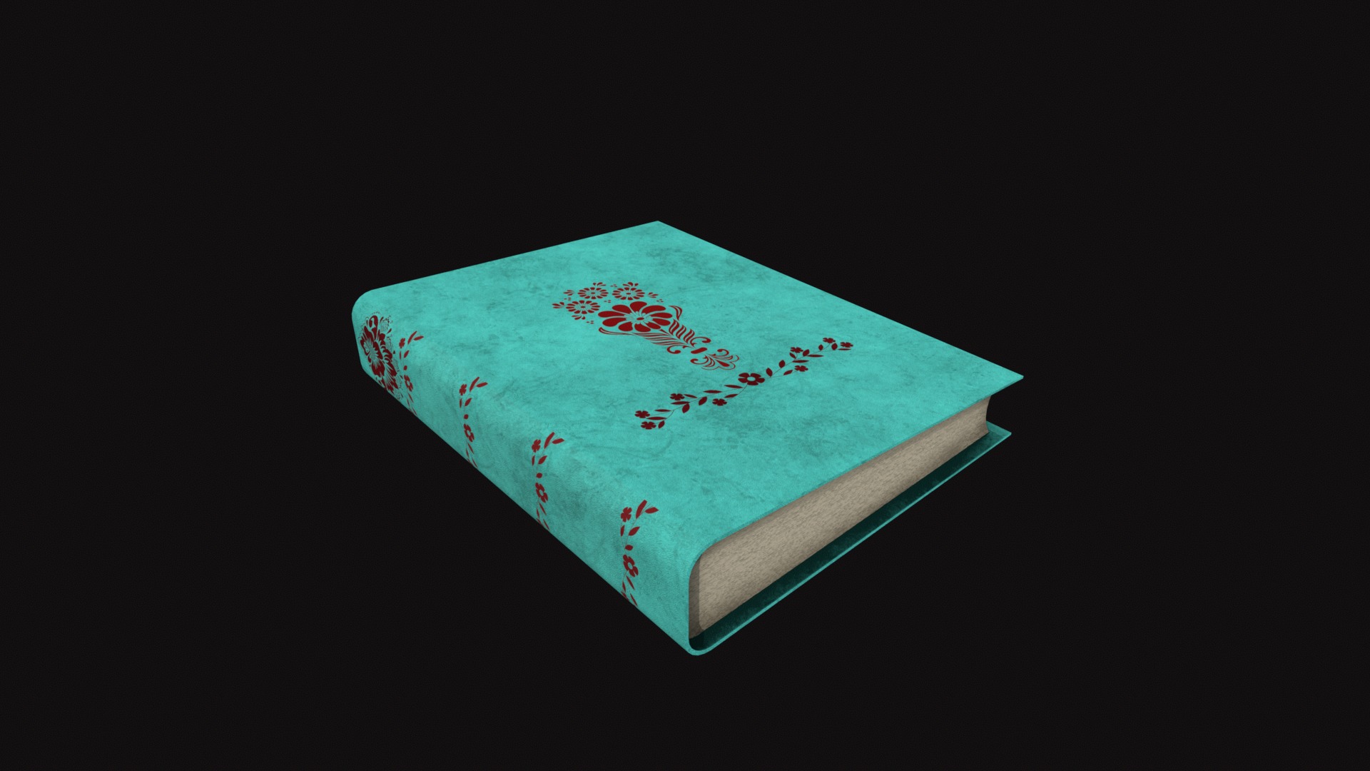 Medieval Book V09 Low-poly 3D model_2