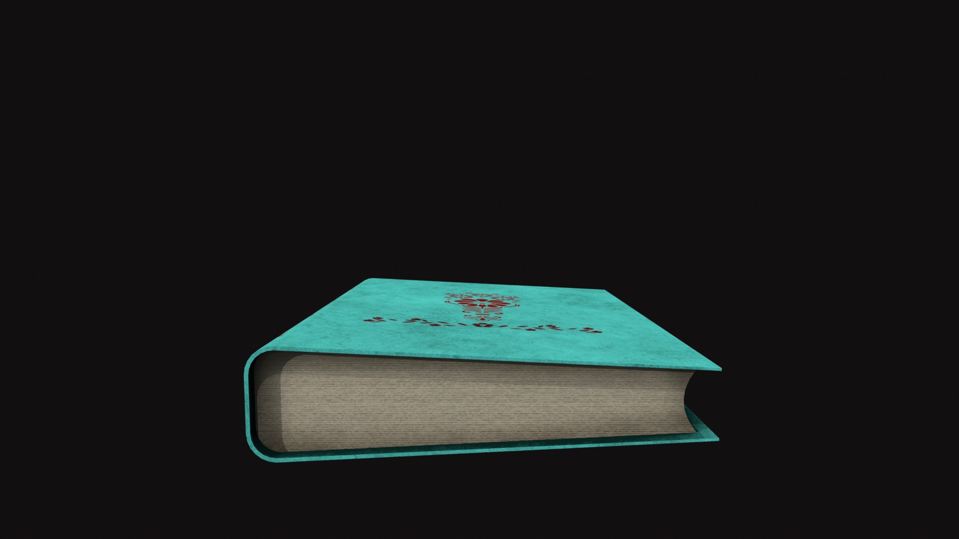 Medieval Book V09 Low-poly 3D model_4