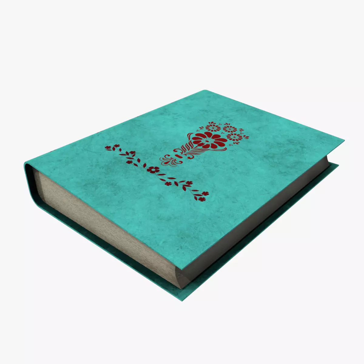 Medieval Book V09 Low-poly 3D model_0