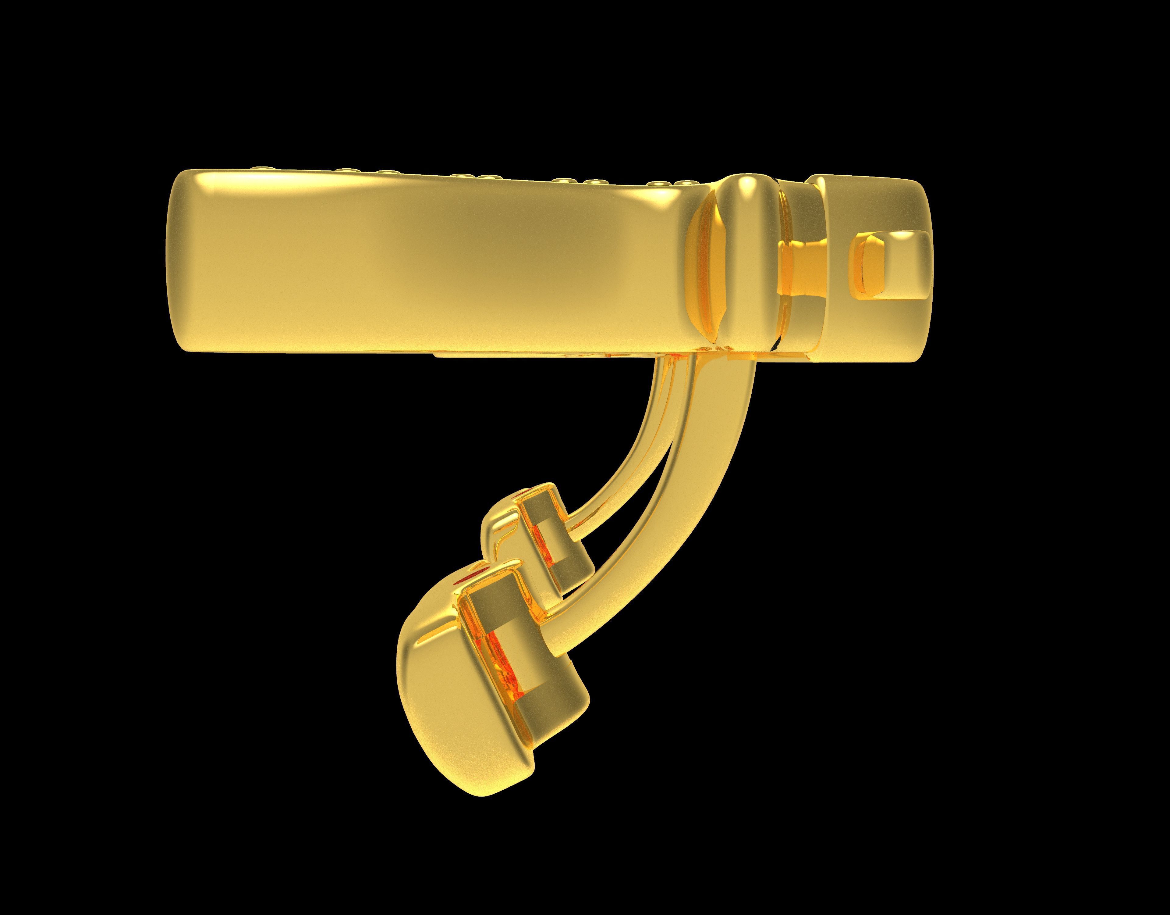 Shotgun Cufflinks 3D print model_1