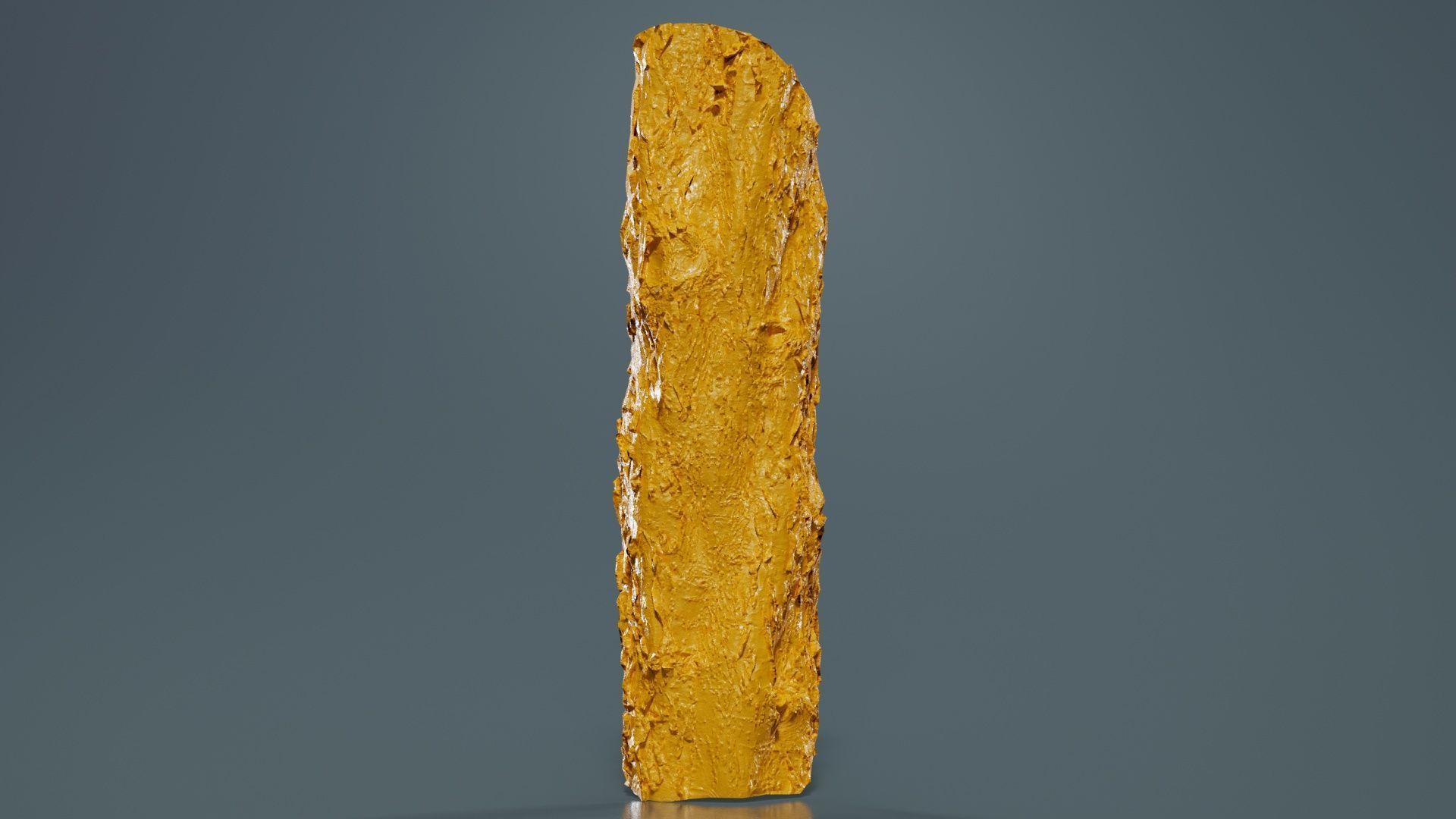 Curved Bark Low-poly 3D model_12