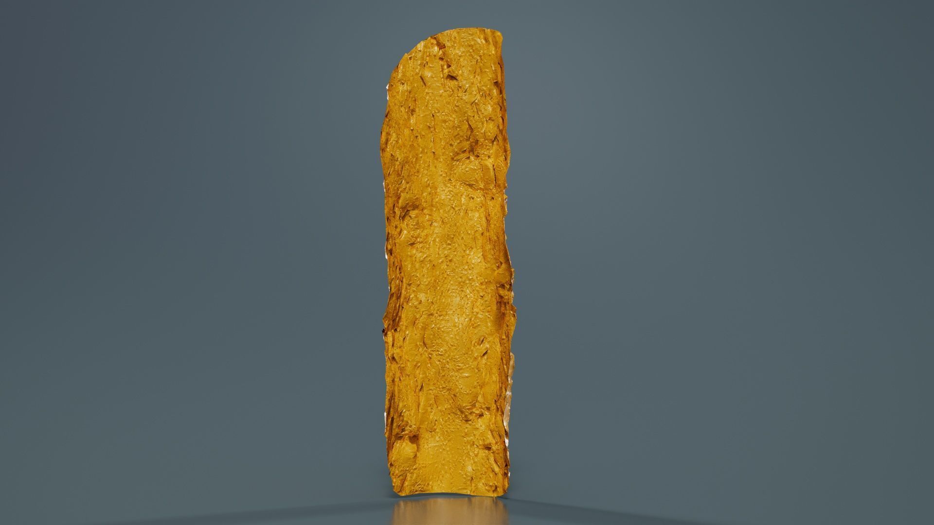 Curved Bark Low-poly 3D model_13