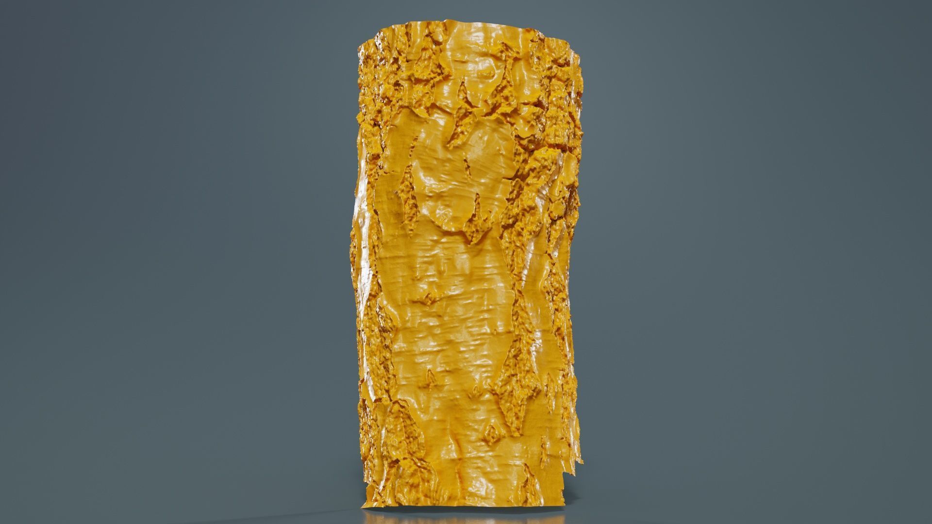 Cut Paper Bark Low-poly 3D model_12