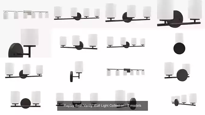 Replay Bath Vanity Wall Light Collection