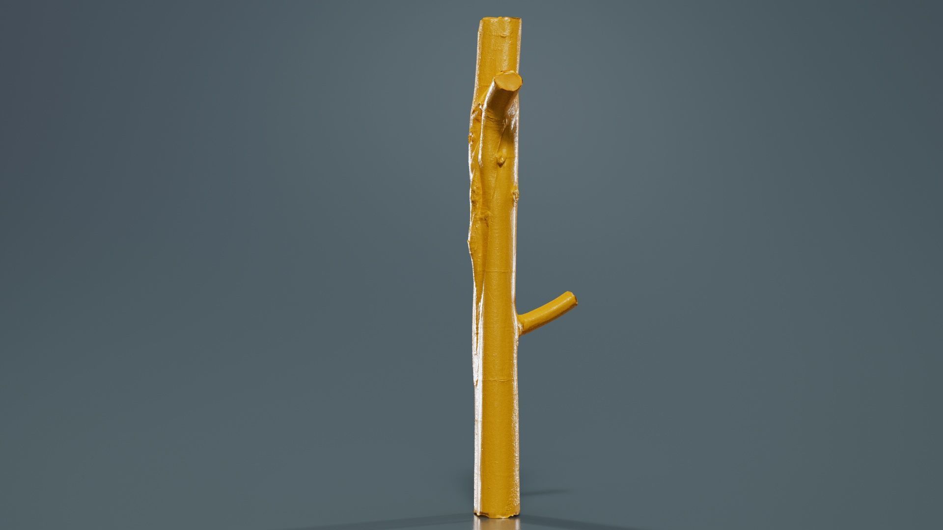 Little Yellow Branch Low-poly 3D model_13