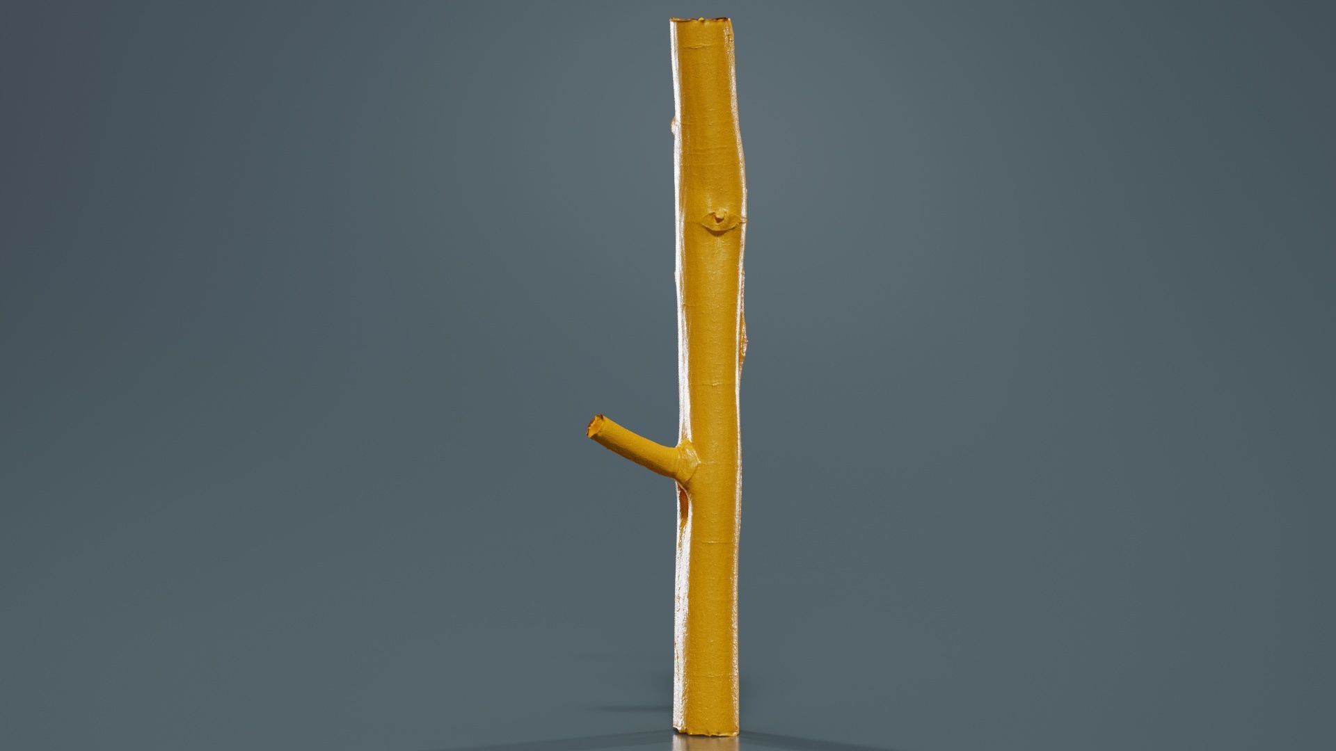 Little Yellow Branch Low-poly 3D model_12