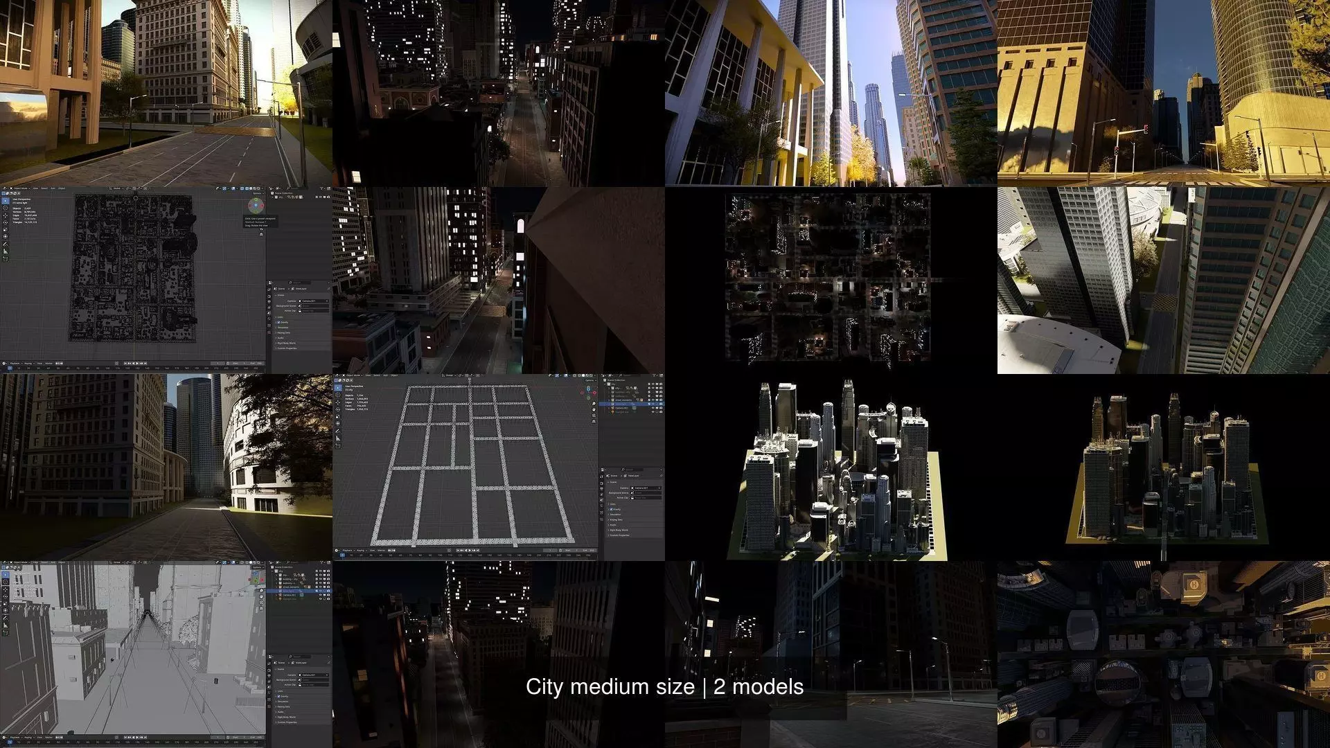 City medium size 3D Model Collection_0