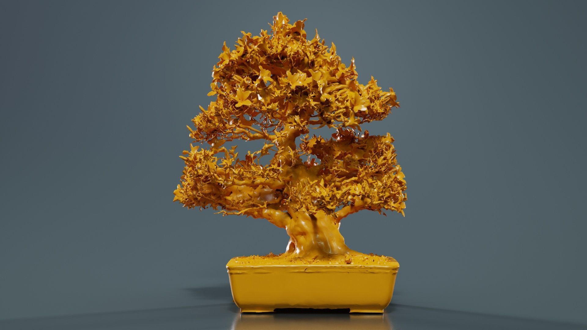 Satsuki Azalea Large Pink Rhododendron Indicum Bonsai Tree Low-poly 3D model_12