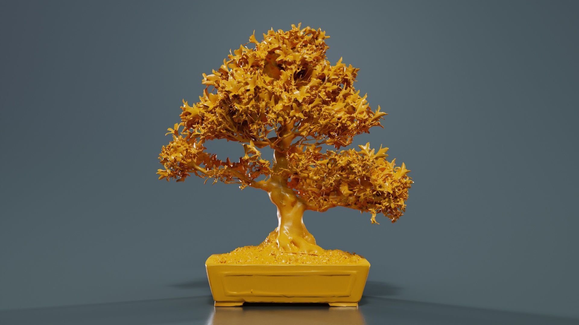 Satsuki Azalea Large Red Pink Rhododendron Indicum Bonsai Tree Low-poly 3D model_13